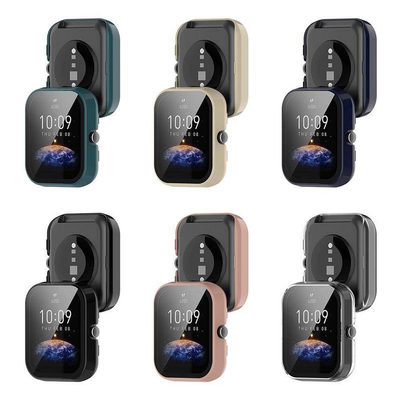 Sarung Pelindung Layar Case Cover Untuk Amazfit Bip Smart Watch Cover Pelindung Bumper Shell Protection Frame