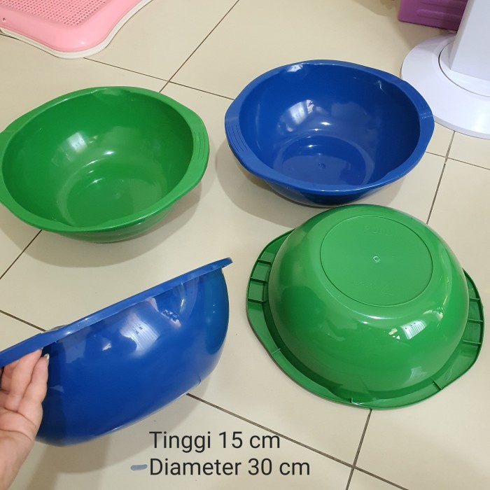 Baskom Kuping Warna Plastik Tebal POLIN BK350 Tebal Tahan Banting