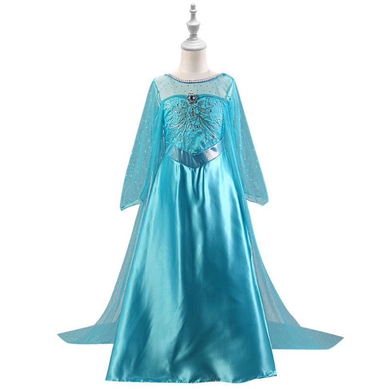 Baju Anak Dress Anak Gaun Anak  Hadiah Ulang Tahun Kostum Frozen Elsa