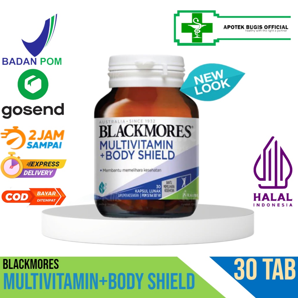 Blackmores Multivitamin + Body Shield / Bio Ace Excell 30 Kapsul