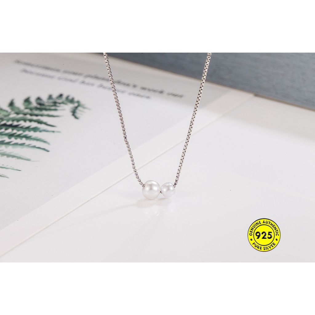 Kalung Mutiara Dua Shell Untuk Wanita U1121