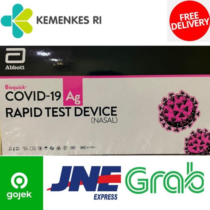 abbot test swab nasal / abott bioquick nasal 1 box (25pcs) ORIGINAL