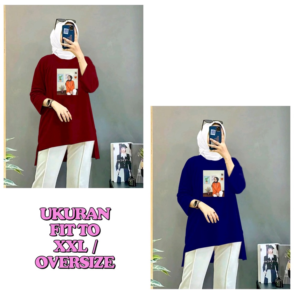 MUKZHOP - TUNIK HIJAB 2 / tunik / atasan / fahsion muslim / dress / terbaru / terlaris / termurah