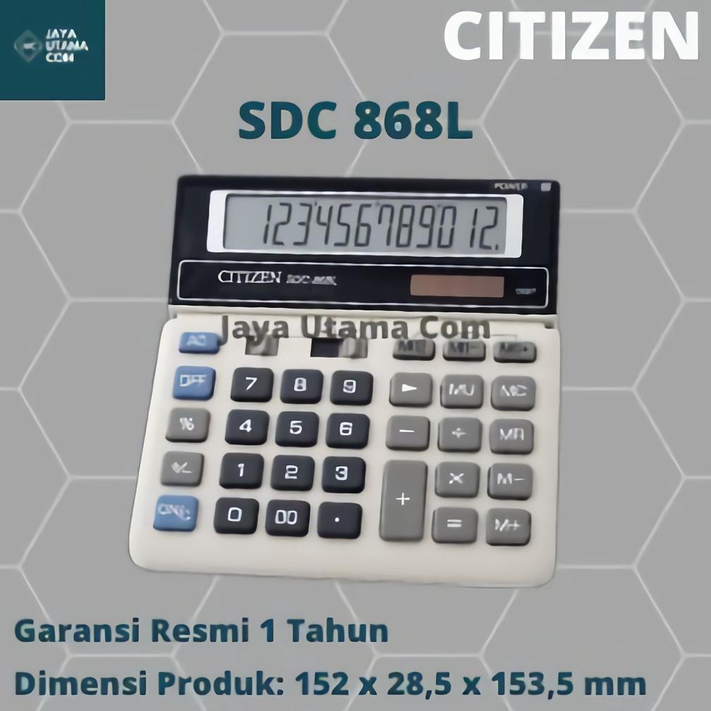 

BISA COD KALKULATOR CITIZEN SDC 868L ORIGINAL