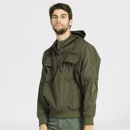 JAKET HOODIE LENGAN PANJANG MGEE MGWAY AZUMI C002 - DARK GREEN