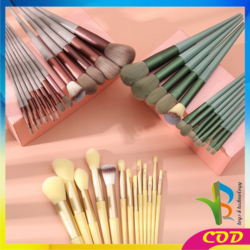 RB-K95 Brush Make Up Set 13PCS Dengan Tas Portable / Kuas Make Up Cosmetic Foundation Blusher Highlighter / Beauty Brush Set