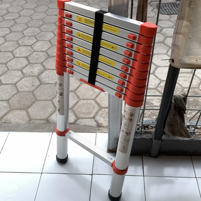 Tangga Teleskopik 4.4M Single Fibertekno