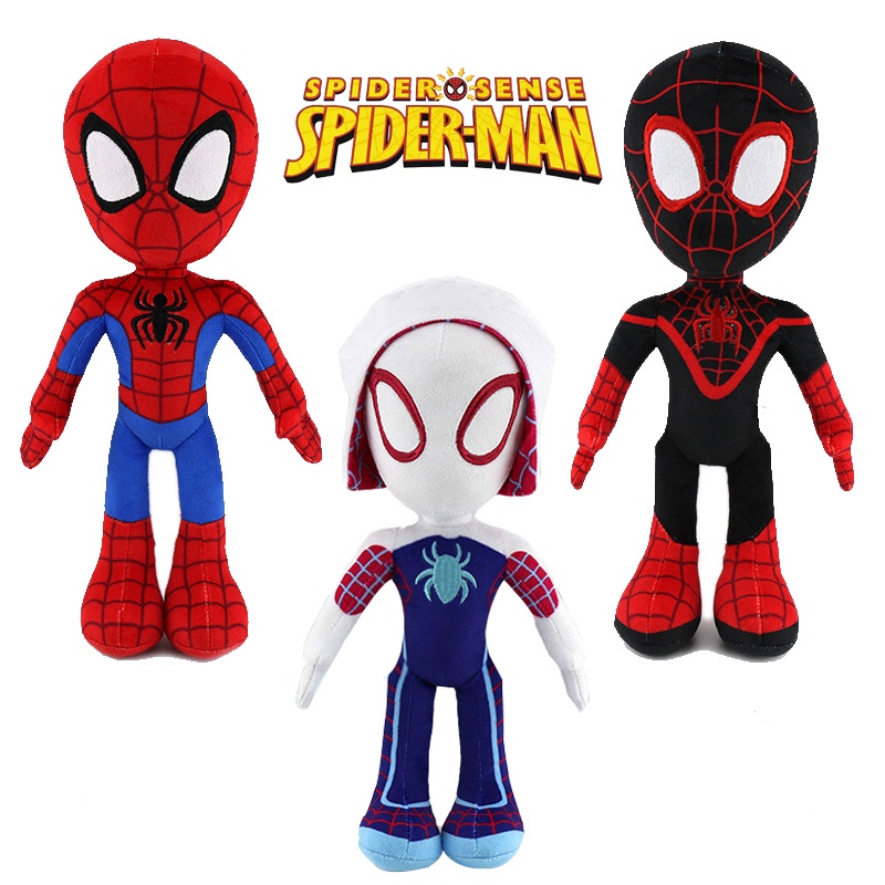 Marvel Spiderman Plush Toy Avengers Boneka Lembut Super Hero Spider Man Mainan Mewah Boneka Film Untuk Anak-Anak Laki-Laki