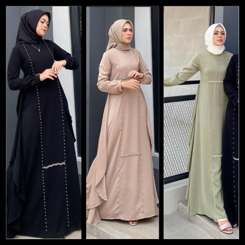 ABAYA ALMARA / SUMAYA DRESS / REFERENSI ZAI MUSLIM WEAR / JAVINA KALEELA