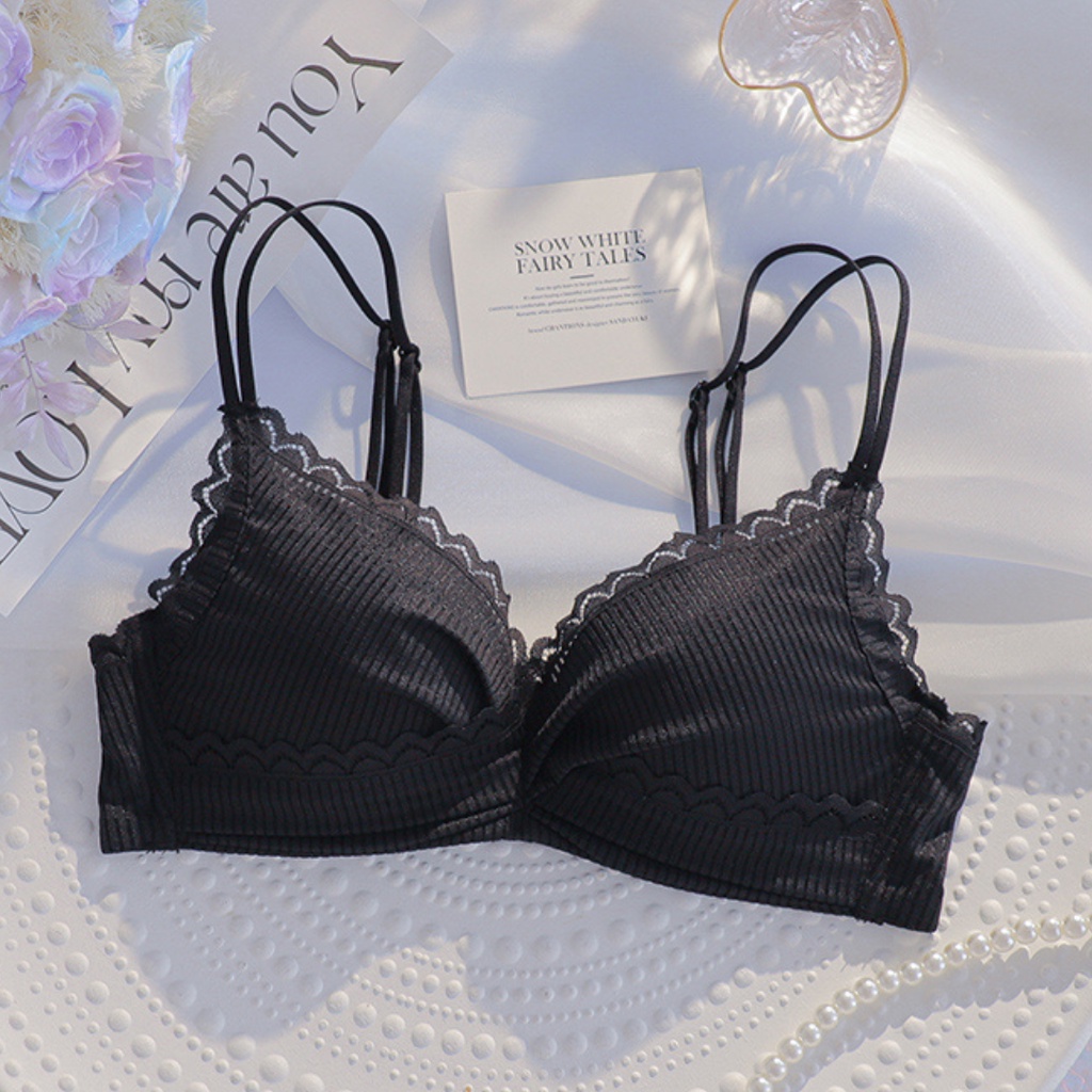 TELLY ➡️ 353 Bra BH Push Up Set Model Tanpa Kawat Wanita Sport