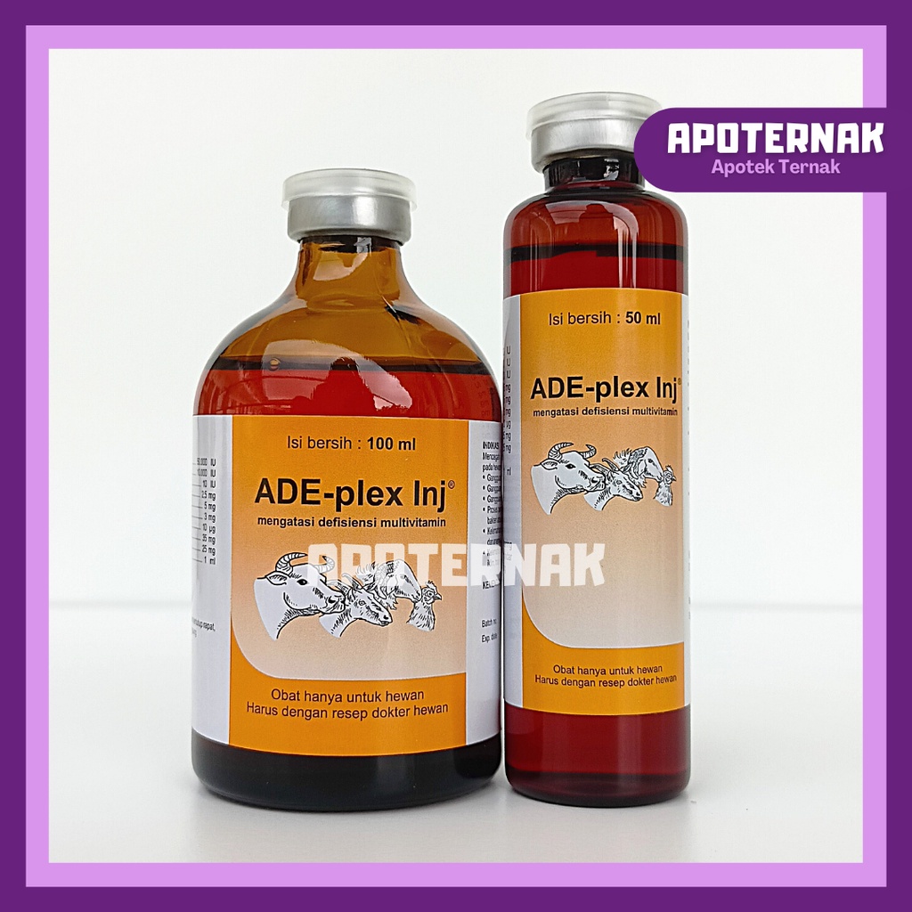 ADE Plex Injeksi 100 ml | Vitamin ADE dan B Complex Lengkap | MEDION | Apoternak