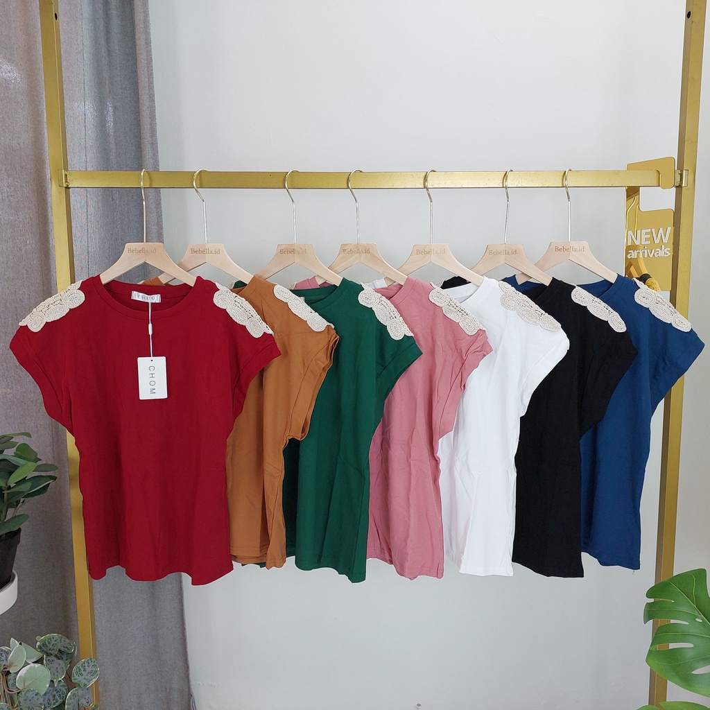 ATASAN CHOM KATUN MOTIF BAHU SULAM FASHION WANITA IMPORT BANGKOK