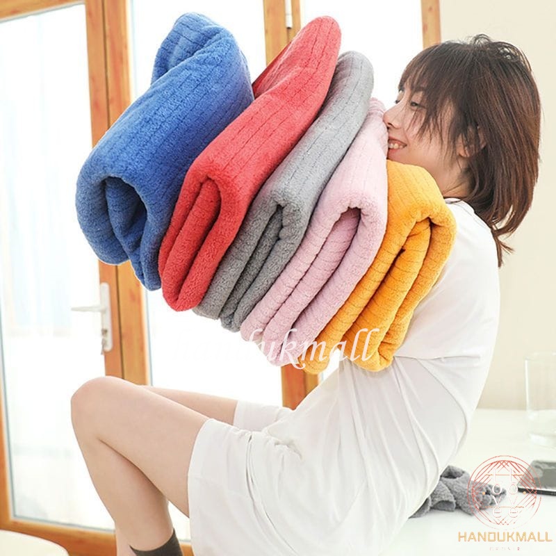 Handuk Mandi Dewasa Ukuran jumbo 80x160cm Daya Serap Tinggi Lembut Motif GARIS HALUS