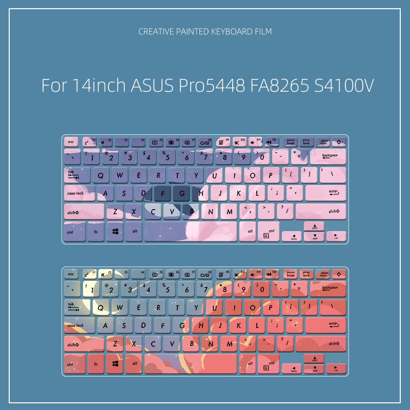 Untuk 14inch ASUS Pro5448 FA8265 S4100V S4100U S4000U S4200U Notebook Silikon Laptop Keyboard Cover Kulit Tahan Air Debu-proof Pelindung