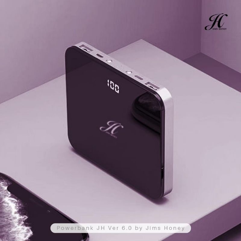 POWERBANK 10000MAH JIMS HONEY ORI FAST CHARGING POWER BANK KECIL TIPIS RINGAN DISPLAY BATERAI MURAH 