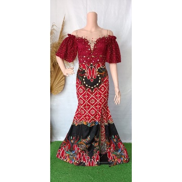 gaun singer penyanyi duyung full payet batik