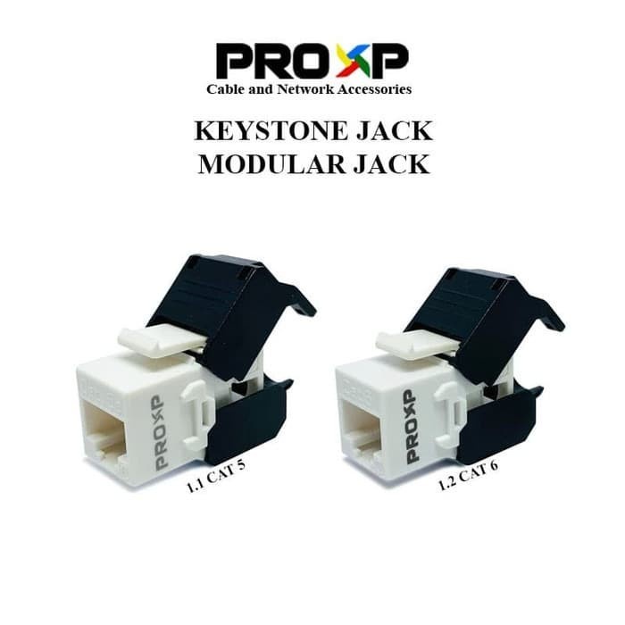PROXP Keystone Jack / Modular RJ45 Jack Tolless CAT 5