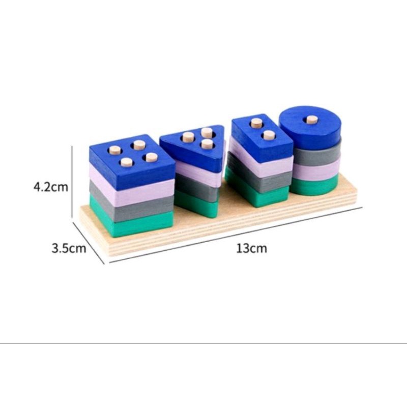 Mainan Edukasi - Puzzle Shapes - Mainan Geometri