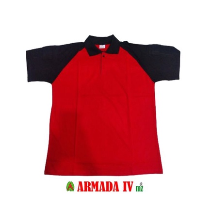 Kaos Kerah Polo Tactical Merah Hitam Kaos Polos Merah Hitam Pendek