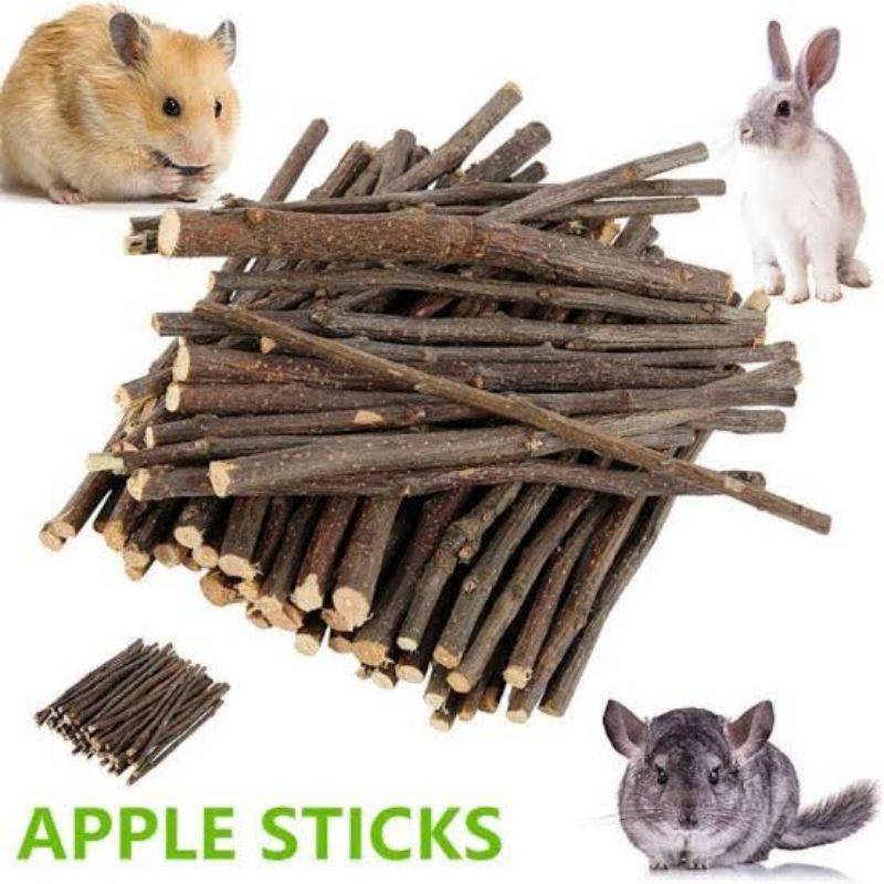 SALE Orchard Apple Stick 100 Gram Snack Gnawing Kelinci/Hamster/Sugar Glider Stik Apel