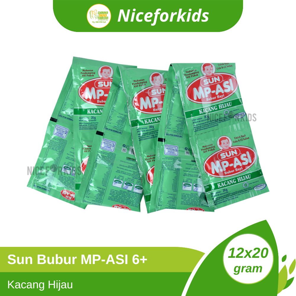 Sun MP-ASI Bubur Bayi 6-12 Bulan Renceng Isi 12 Sachet / Sun Mpasi Bayi