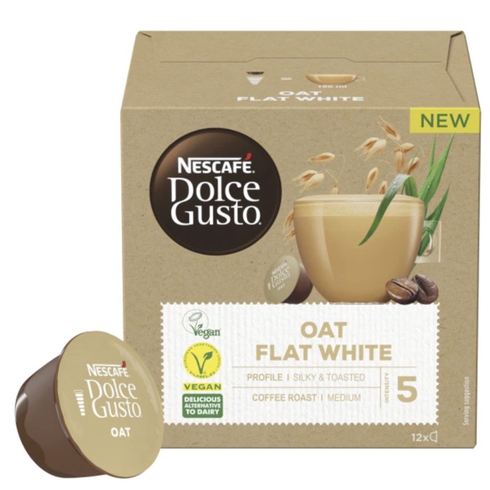 

Nescafe Dolce Gusto Oat Flat White Coffee Capsule - Kapsul Kopi Ndg