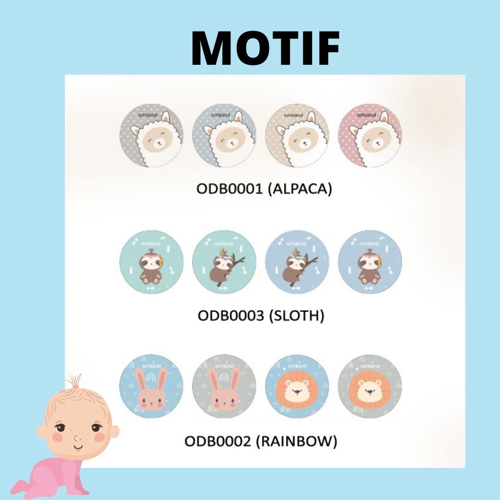 Omiland Pelindung Lutut Bayi / Kneepad Bayi / Deker bayi / Pelindung Lutut dengan Karakter ODB000123