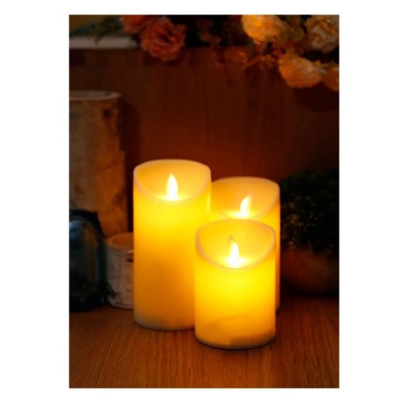 Lilin Goyang Led Diameter 7,5CM Tinggi 13CM