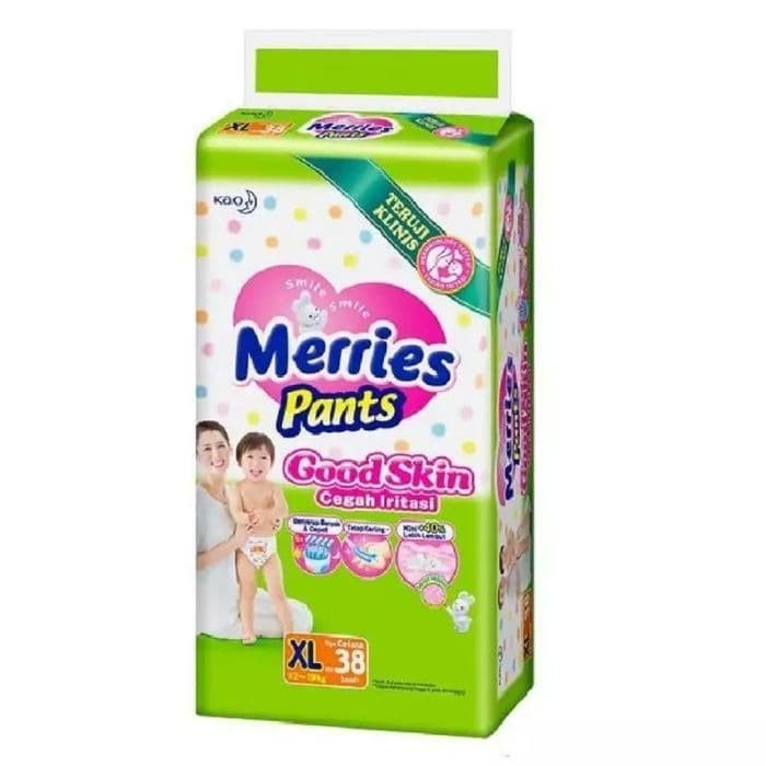 popok bayi merries pants good skin merries XL38 popok bayi pants