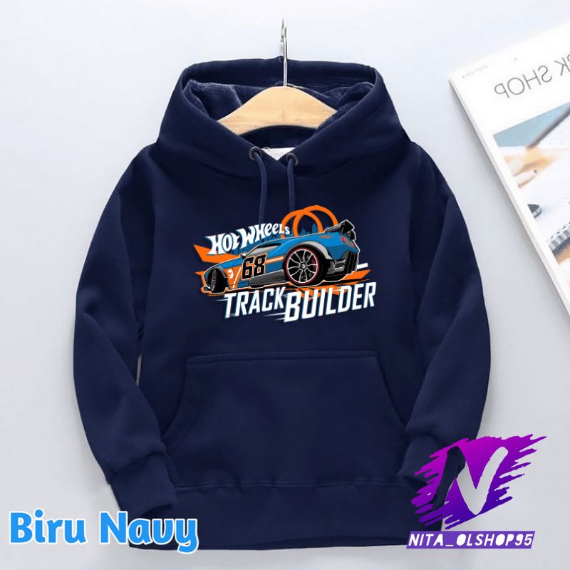 hoodie sweater anak hot wheels