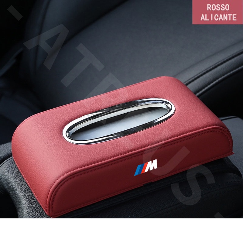 Bmw M Power Kotak Tisu Mobil Kulit Premium Tempat Penyimpanan Tisu Mobil Auto Case For BMW Series 13 5 7x1 X3 X5 X7 Aksesoris Mobil