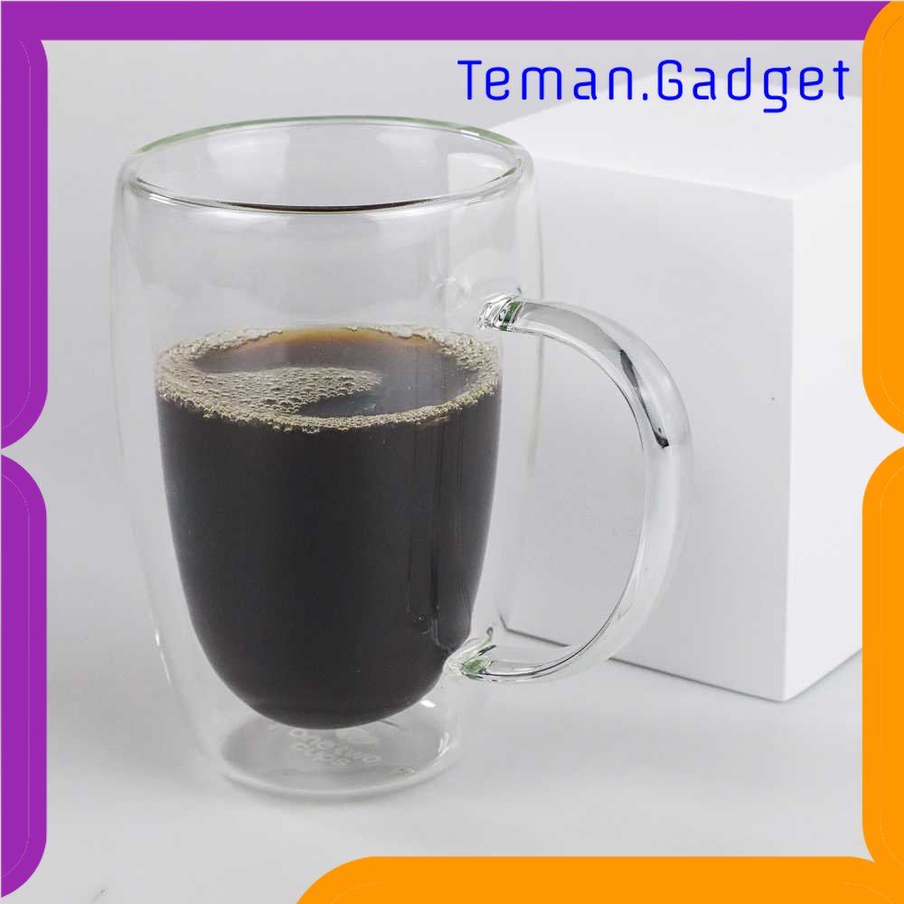 TG - DPR One Two Cups Cangkir Kopi Anti Panas Double-Wall Round with Handle