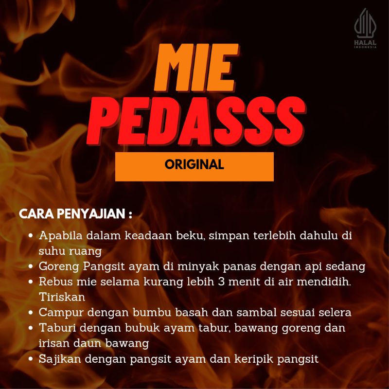 mie level pedas (frozen)