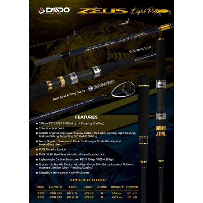 JORAN DAIDO ZEUS LIGHT POP POPPING ADDICT PE 1-3