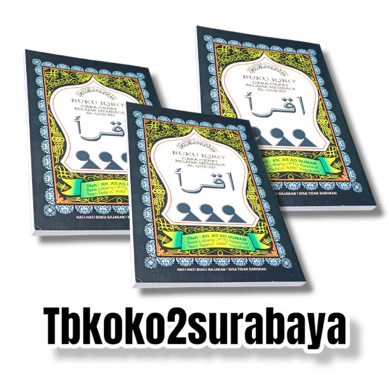 BUKU IQRO BENDEL JILID 1-6 UKURAN A5 TEAM TADARUS AMM