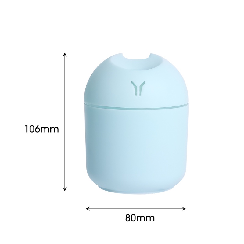 250ml Portable Mobil Mini Air Humidifier USB Charging Mist Sprayer Dengan LED Ambient Light Home Auto Essential Oil Diffuser