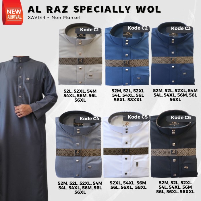 {FamilyStore} JUBAH AL RAZ WOLL NON MANSET Diskon