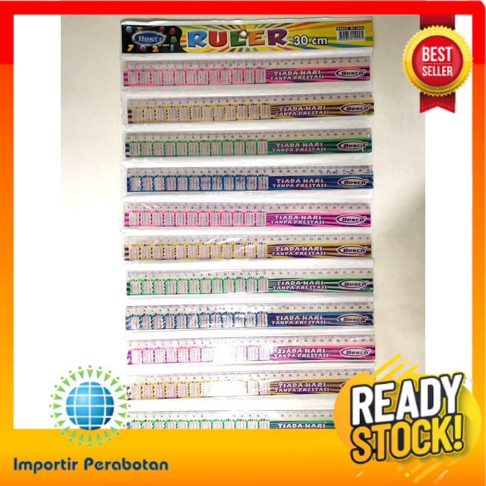 

IMP -G105- 1PCS PENGGARIS PERKALIAN - PENGGARIS 30CM PERKALIAN