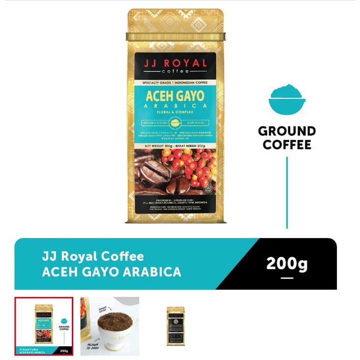 

PROMO JJ Royal Coffee Aceh Gayo Arabica 200g