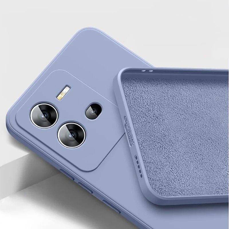 Untuk Vivo V25 V25E Pro Case Cover Shell Original Liquid Silikon Bumper Telepon