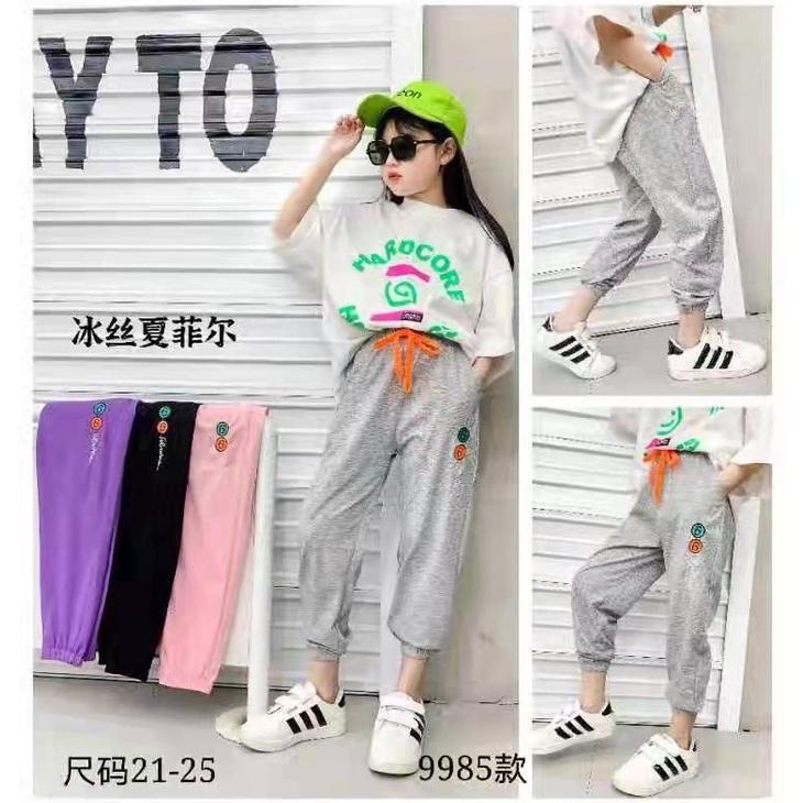 Model Baru - Anak Perempuan Jogger Molly Uk 6-10Th/Jogger Pants Celana Panjiang 