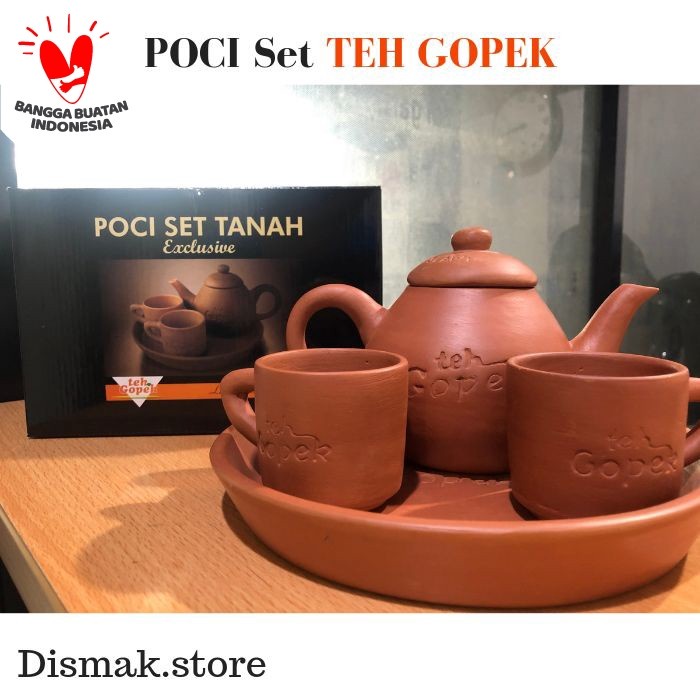 Peralatan Minum Poci Set Tanah Gerabah Teh Gopek