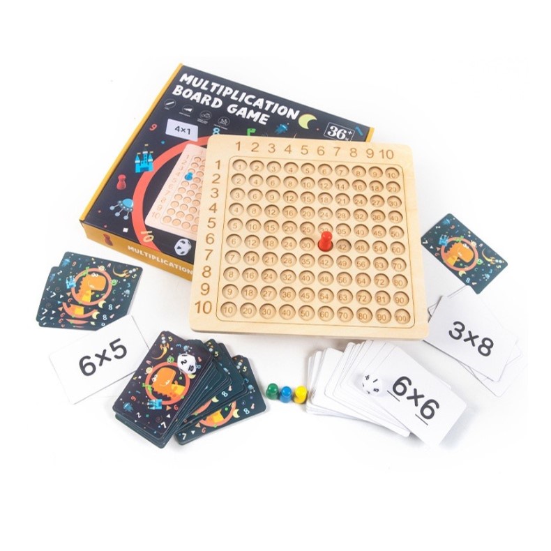 Mainan Anak MULTIPLICATION BOARD GAME Puzzle Board Puzzle Anak Edukasi