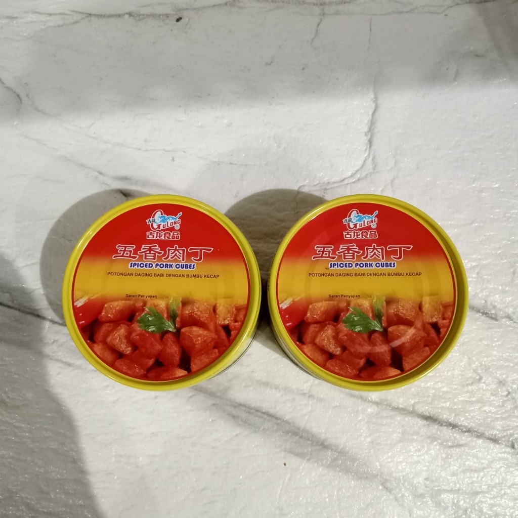 

Gulong spiced pork cubes dan Gulong pork mince with bean paste 142g exp 11/2025