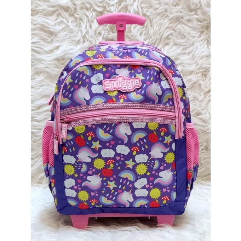 Tas Troli Anak Laki Laki Tk Sd Sekolah Avenger Hitam 3D 5In1 6 Roda Troli Ransel Paud Tk Smiggle Jun