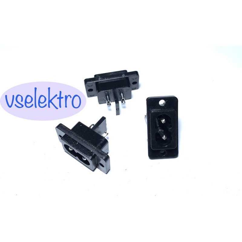 SOCKET SOKET AC POWER ANGKA8/ OULET INLET SOKET SOCKER CHASIS SASIS/ SOKET AC ANGKA 8 FEMALE TERMINA