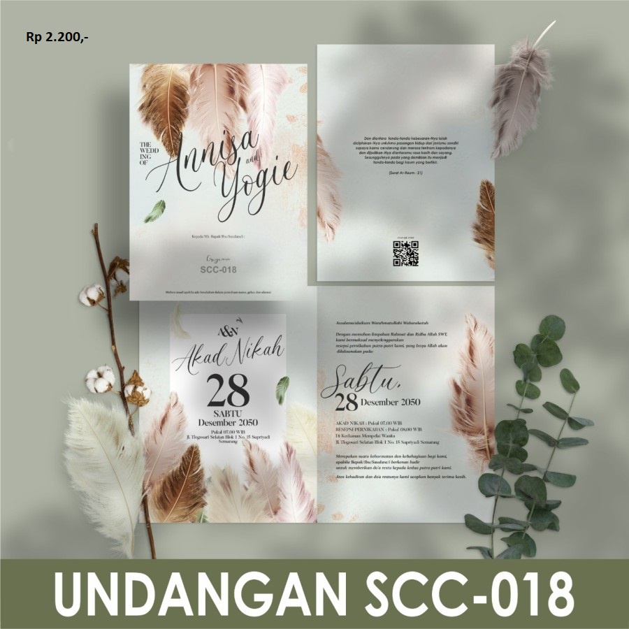 Undangan Pernikahan Wedding Invitation Griya SCC-018