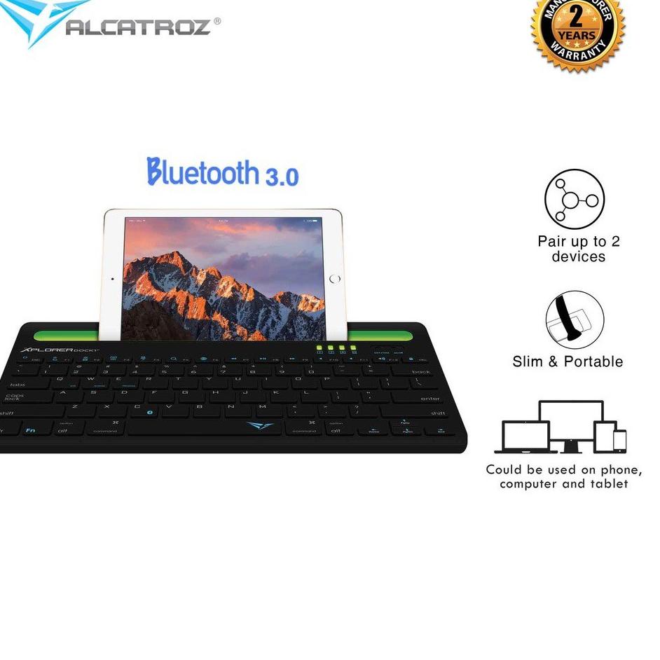 Paket Surprise Alcatroz Wireless Keyboard Xplorer Dock 1 BT [ 2 Tahun Garansi Resmi ] [ Product of Singapore ]