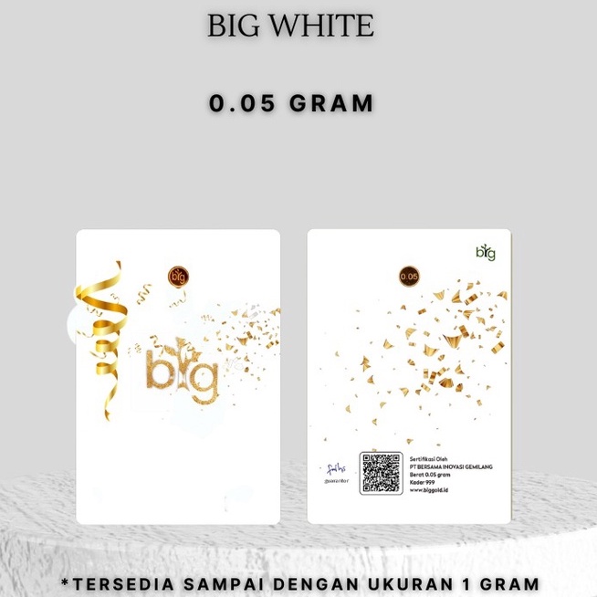Edisi BIG Spesial Logam Mulia Emasin Mini Gold Emas 24K 0,01 0,1 0,05 0,025 | 0.01 0.1 0.05 0.025 gram Gift Series