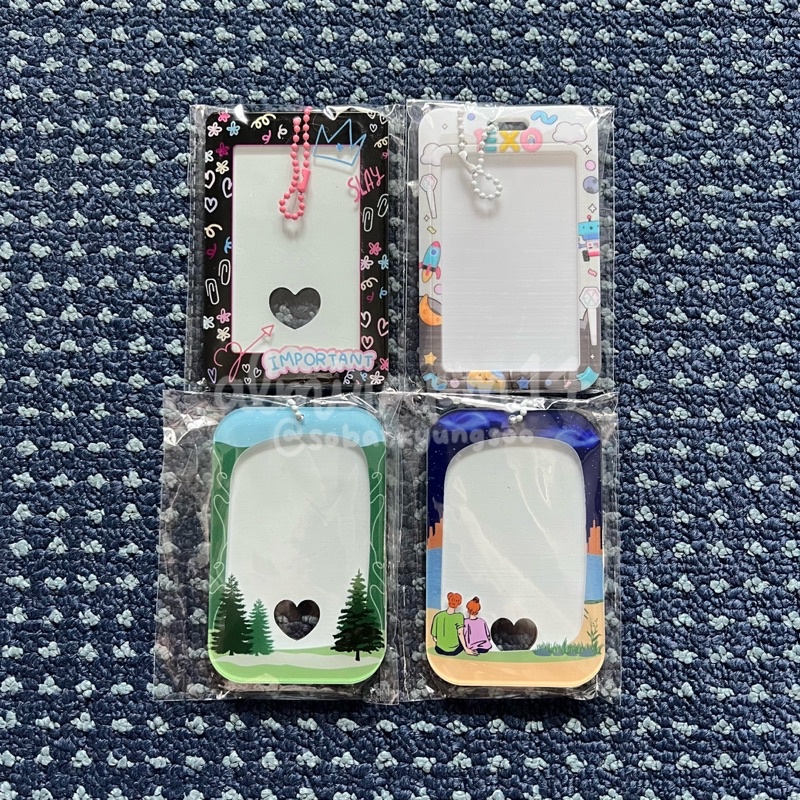 [BACA DEKRIPSI] PHOTOCARD HOLDER ACRYLIC AKRILIK EXO 10th ANNIV CHEN KIM JONGDAE APRIL AND A FLOWER 